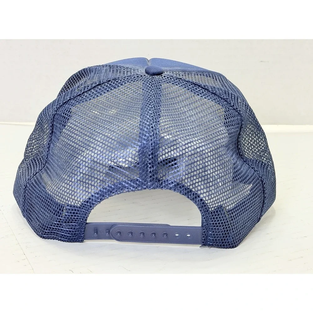 Vintage South Central Bell Phone Jack Trucker Hat Lineman Cap Taiwan R.O.C. Blue